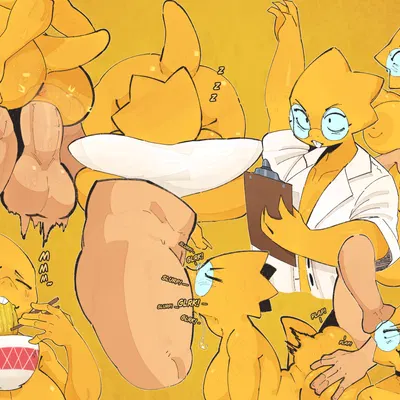 alphys (undertale (series)) created by vattarena