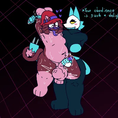 amber (felineflustered), tasque manager (deltarune, undertale (series)) created by felineflustered
