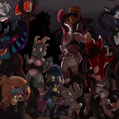 amber (teckly), artica sparkle, bouncyotter (mythology) created by keishinkae