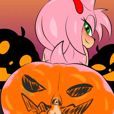 amy rose (halloween, sega) created by sirjzau