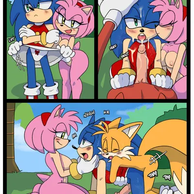 amy rose, knuckles the echidna, miles prower (sega, sonic the hedgehog (series)) created by pepamintop