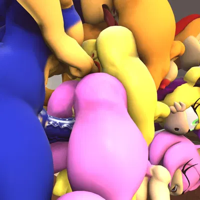 amy rose, mina mongoose, sally acorn (archie comics, sega) created by bluewyvern