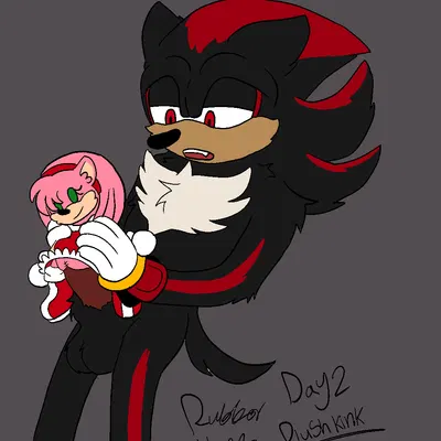 amy rose, shadow the hedgehog (kinktober, sega) created by rubberh0es