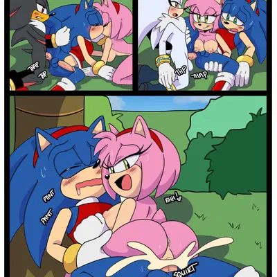 amy rose, shadow the hedgehog, silver the hedgehog (sega, sonic the hedgehog (series)) created by pepamintop