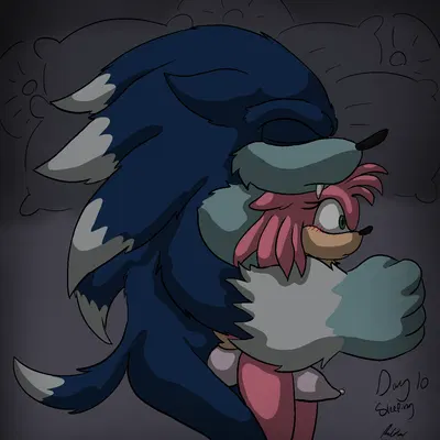 amy rose, sonic the hedgehog, sonic the werehog (sega, sonic the hedgehog (series)) created by rubberh0es