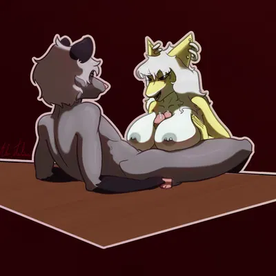 annie (pitta the italian), dipper (pitta the italian) (kinktober, kinktober 2024) created by pitta the italian