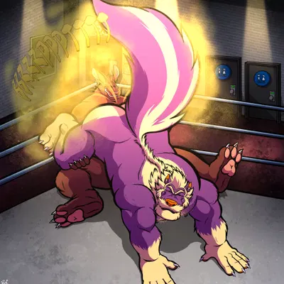 archer the skunk, droo the roo (nintendo, pokemon) created by phoenixwerewolf