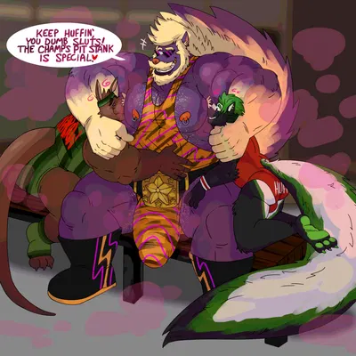 archer the skunk, droo the roo, nt skunkington (nintendo, pokemon) created by anothermeekone