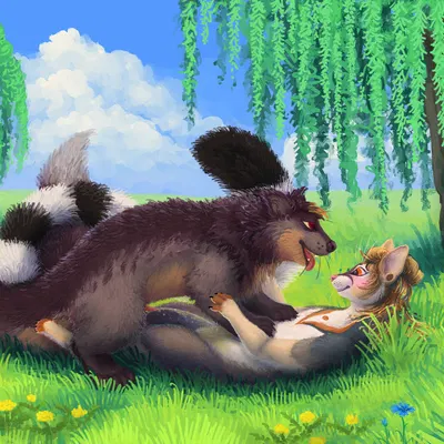 asher (ring-tailed cat), korwin created by cloudweaver (artist)