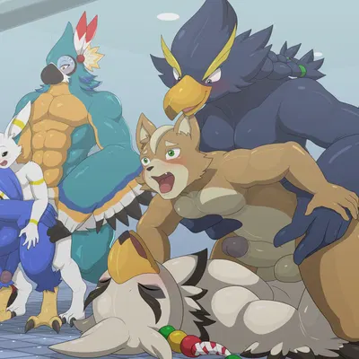 austin angelus, falco lombardi, fan character (breath of the wild, disney) created by winick-lim