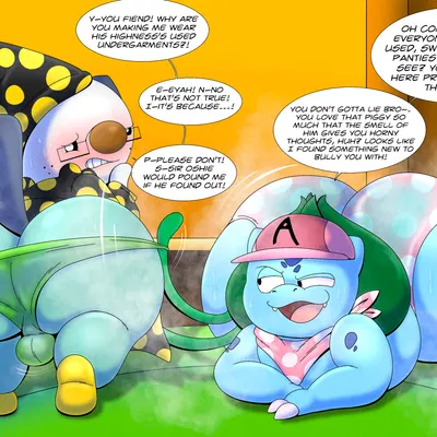 axel the bulbasaur, thomas the oshawott (nintendo, pokemon) created by tepigfan101