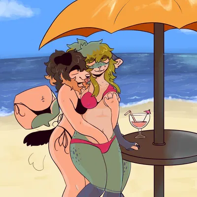 azura (meggiebun), sawyer (fawnpawss) created by fawnpawss