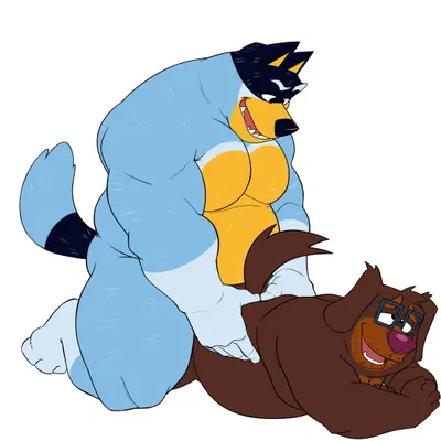 bandit heeler (bluey (series)) created by seyrmo