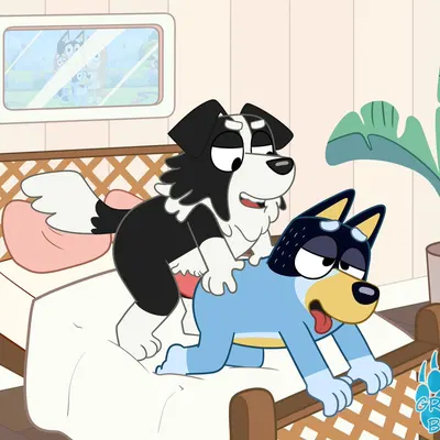 bandit heeler, mackenzie's dad (bluey) (bluey (series)) created by grolarbearsins
