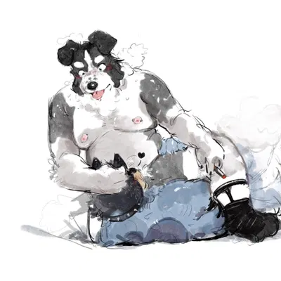 bandit heeler, mackenzie's dad (bluey) (bluey (series)) created by niiun