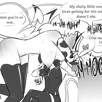 barbie wire, verosika mayday (hellaverse, helluva boss) created by potatonebula