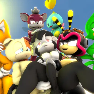 bean the dynamite, ben muttski, charmy bee (archie comics, sega) created by doommusk