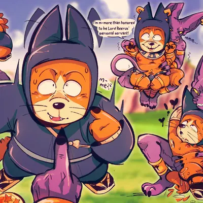 beerus, shu (dragon ball) (dragon ball, dragon ball super) created by salamikii