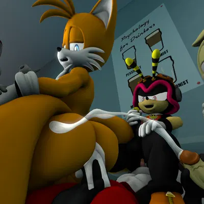 ben muttski, charmy bee, chip (sonic) (archie comics, sega) created by doommusk