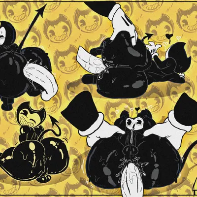 bendy the dancing demon (bendy and the ink machine) created by kojoarts