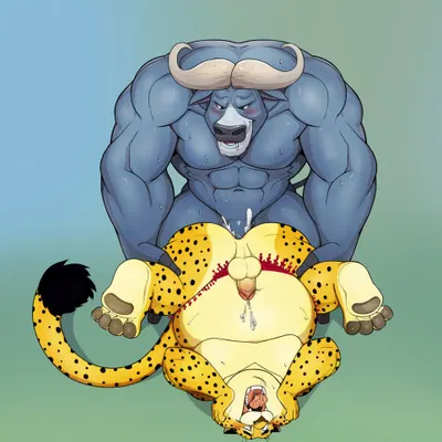 benjamin clawhauser, chief bogo (disney, zootopia) created by seyrmo