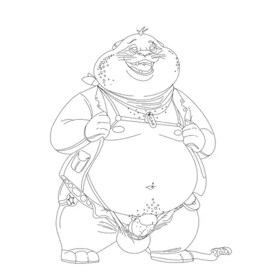 benjamin clawhauser (disney, zootopia) created by bobbellyboy