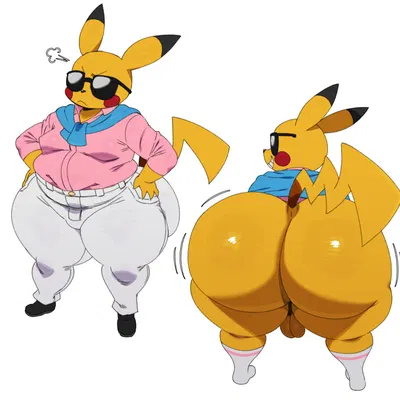 big booty pikachu (nintendo, pokemon) created by sssonic2