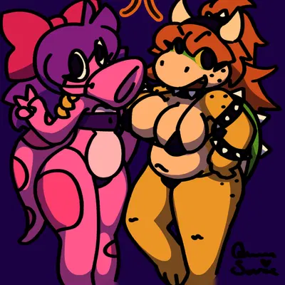 birdo (character), bowser, susie (deltarune) (deltarune, halloween) created by queen susie