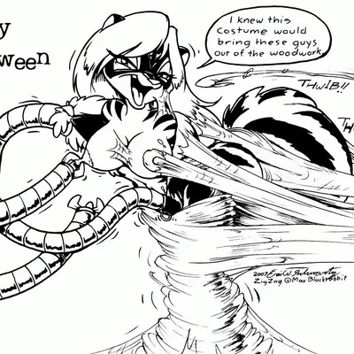 black cat (marvel), zig zag (halloween, marvel) created by eric schwartz