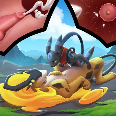 blaze (ramenwolf1485), kurai (kuraibre) (nintendo, pokemon) created by cubow