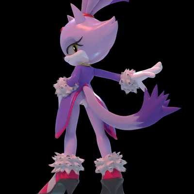 blaze the cat (sega, sonic the hedgehog (series)) created by rotalice2