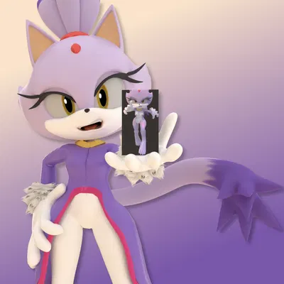blaze the cat (sega, sonic the hedgehog (series)) created by rotalice2