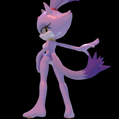 blaze the cat (sega, sonic the hedgehog (series)) created by rotalice2