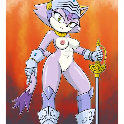 blaze the cat, sir percival (sonic and the black knight) (sega, sonic and the black knight) created by sonicguru