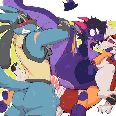 blitz (modblitzwing), freya (lizzycat21), liz (lizzycat21) (mythology, nintendo) created by ghioel