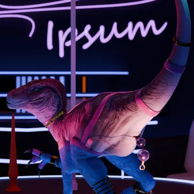 blue (jurassic world) (ark survival (series), jurassic park) created by neccroppolis