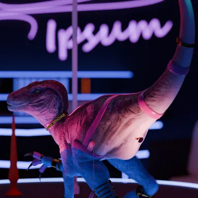 blue (jurassic world) (ark survival (series), jurassic park) created by neccroppolis