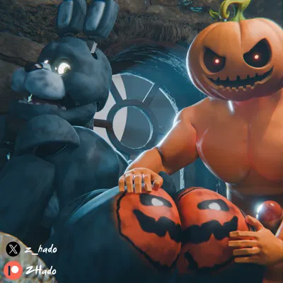 bonnie (fnaf) (five nights at freddy's, halloween) created by z hado