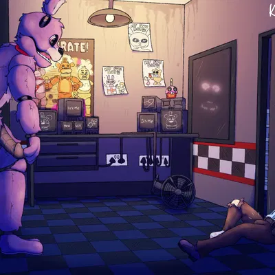 bonnie (fnaf) (five nights at freddy's, scottgames) created by nekopumpkin