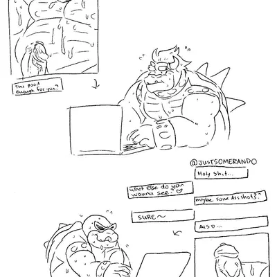 bowser, koopaling, roy koopa (mario bros, nintendo) created by wuffinarts