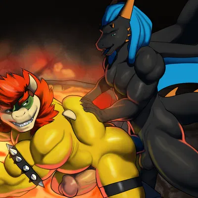 bowser (mario bros, mythology) created by franubis