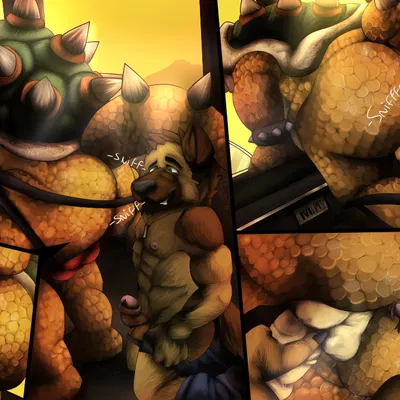 bowser (mario bros, nintendo) created by ziuki