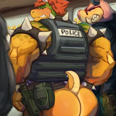 bowser, midbus (mario and luigi (series), mario bros) created by dragonmilk