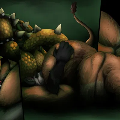 bowser, teran (mario bros, nintendo) created by ziuki