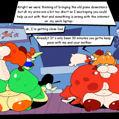 brew dafox (superiorfox), gravy dafox (superiorfox), lucy swallows (kit-cat klock) created by superiorfox