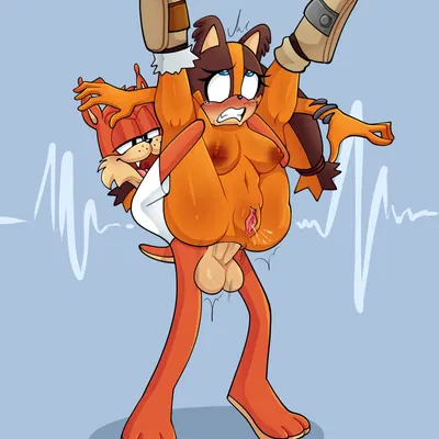 bubsy bobcat, sticks the jungle badger (bubsy (series), sega) created by ninotrash