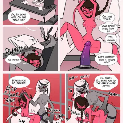 carmilla carmine (hazbin hotel, hellaverse) created by sblitos