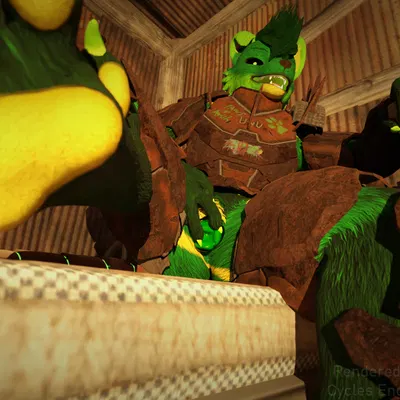 chaos canine (nimbkoll), lance barrowpaw (fallout, microsoft) created by lance the lich