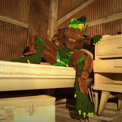 chaos canine (nimbkoll), lance barrowpaw (fallout, microsoft) created by lance the lich