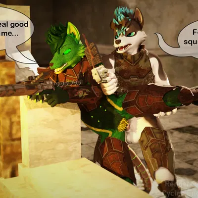 chaos canine (nimbkoll), lance barrowpaw, raider (fallout) (fallout, microsoft) created by lance the lich